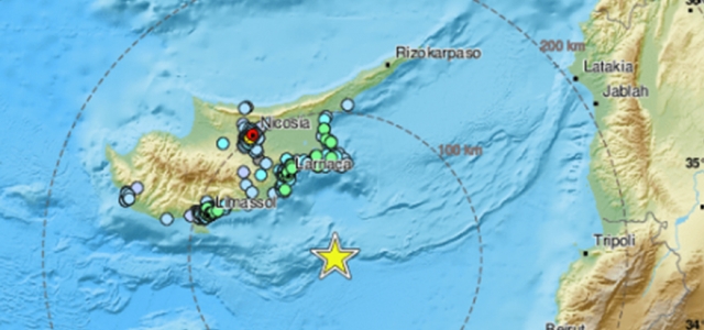 Meteoroloji Dairesi: 'Deprem, Lefkoşa Deprem İstasyonu'ndan yaklaşık 56 kilometre uzaklıkta meydana geldi”