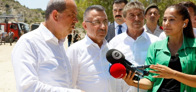 Türkiye Cumhurbaşkanı Yardımcısı Fuat Oktay, yangın nedeniyle bugünkü programlarını iptal etti