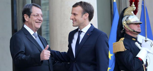 Anastasiadis Bugün Paris'ta Macron İle Görüşecek