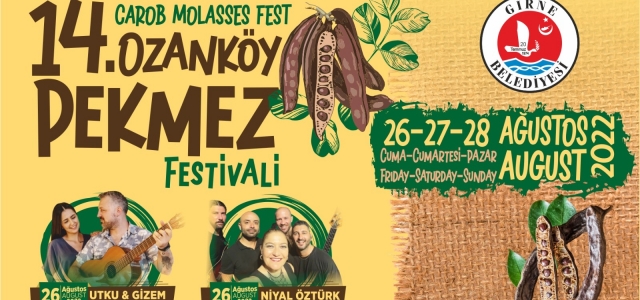 '14. Ozanköy Pekmez Festivali” 26-28 Ağustos'ta düzenlenecek